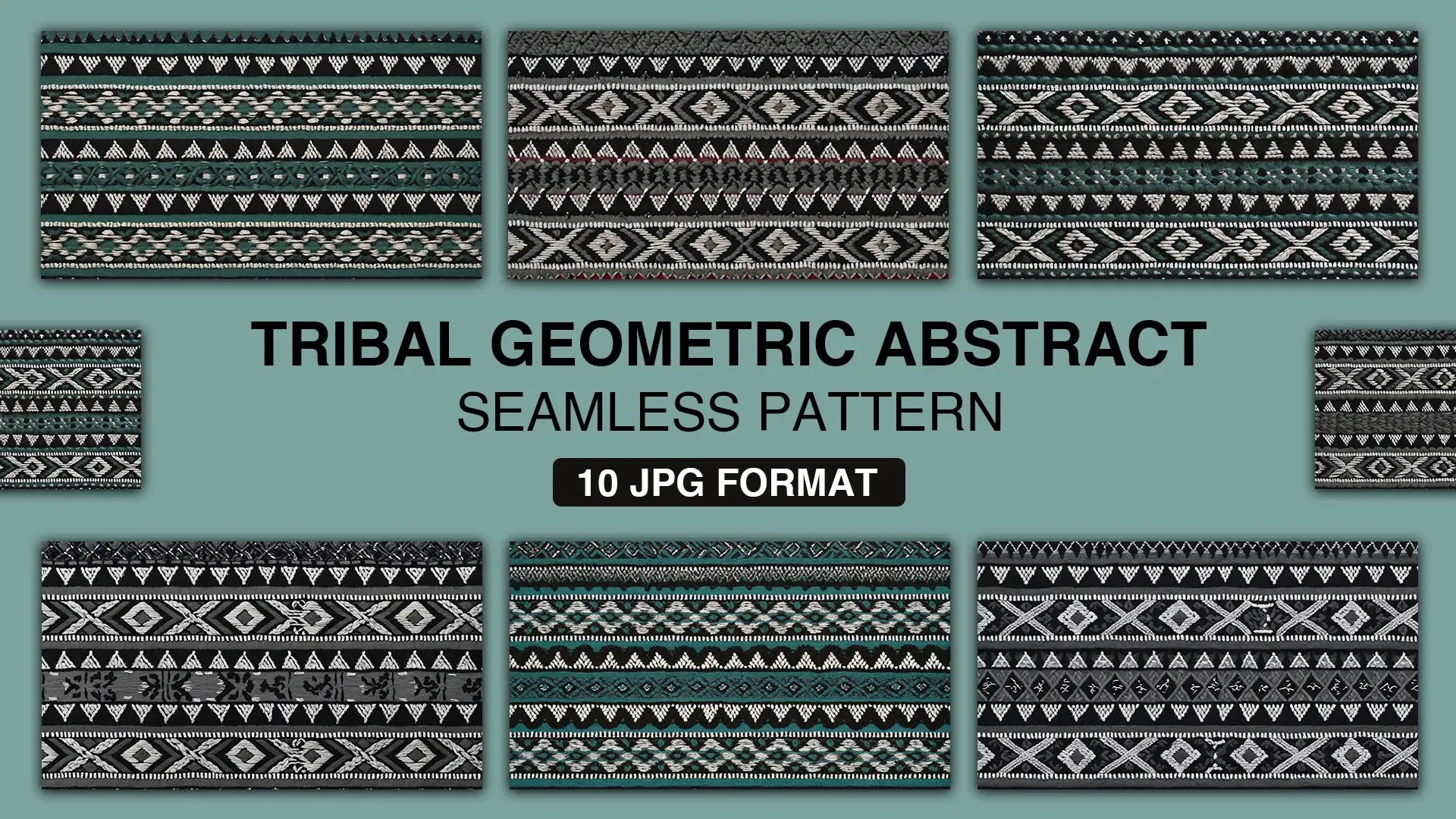 Tribal Geometric Abstract JPG Background Images Pack